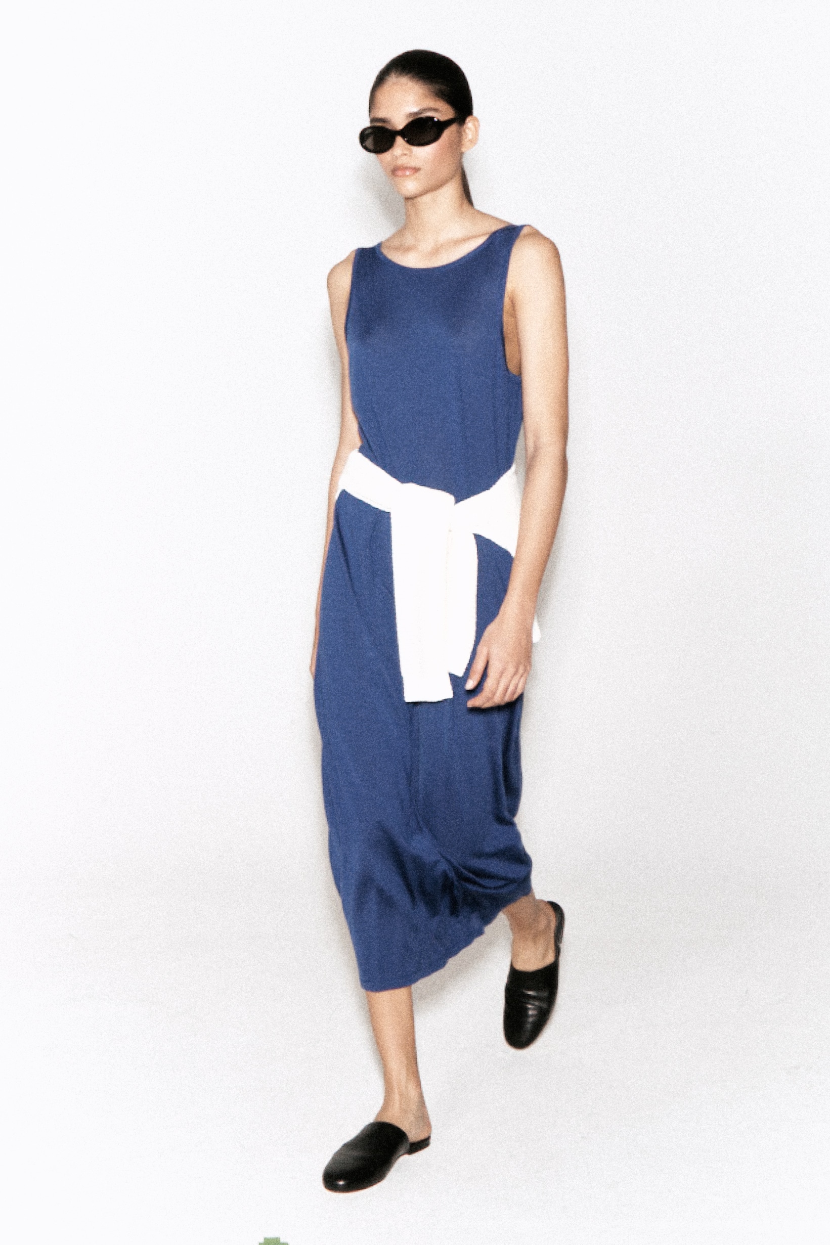 ラウンドメリノウール マキシワンピース